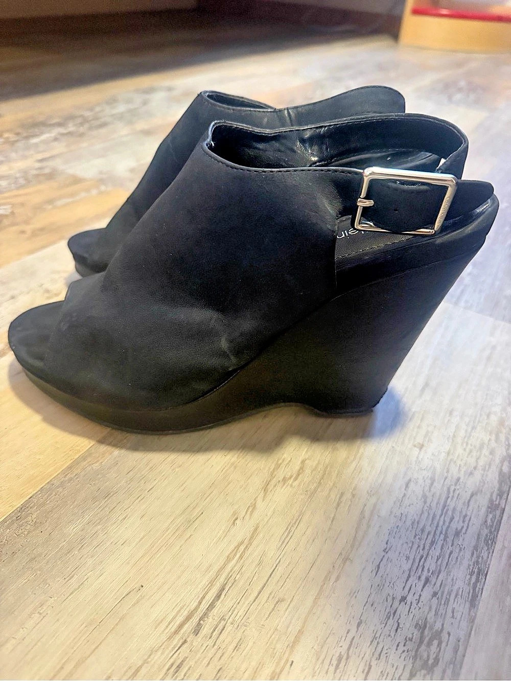 Calvin Klein Deliney Wedge Sandal Black US 9M